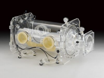 Acrylic Vacuum Glove Box, Clear View 400 type